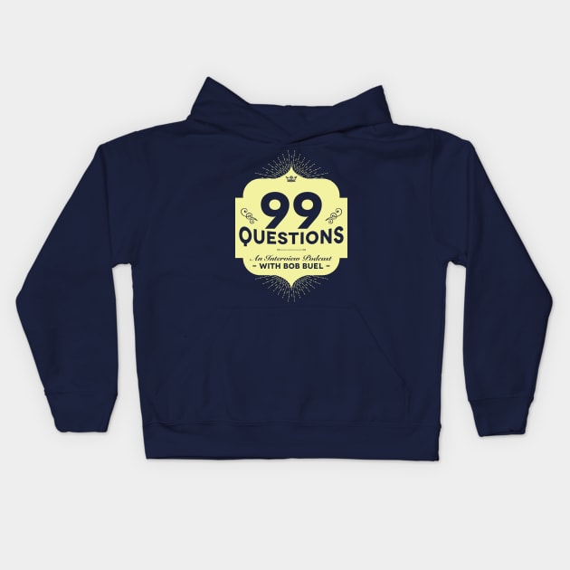 99Q Yellow Emblem Kids Hoodie by bobbuel